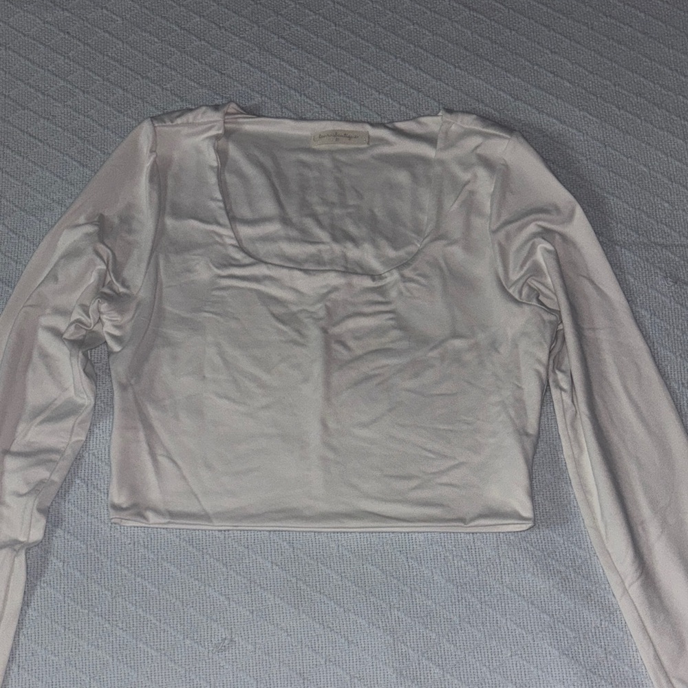 Elegant White Long Sleeve Top